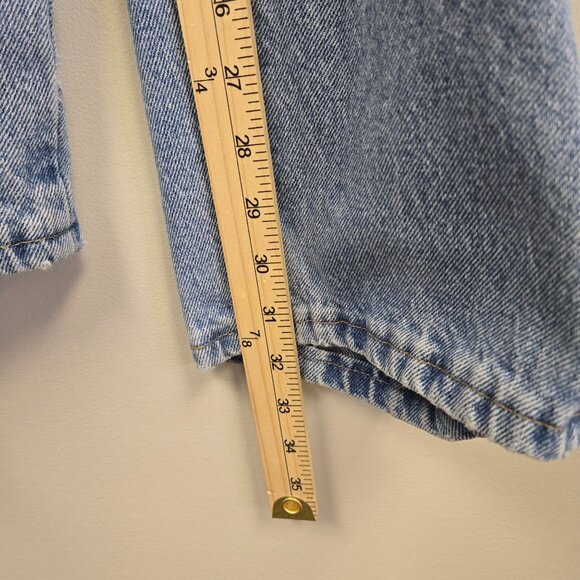 Vintage Wrangler Mens 36 High-Waisted Light Wash Straight-Leg Denim Jeans - Picture 2 of 8